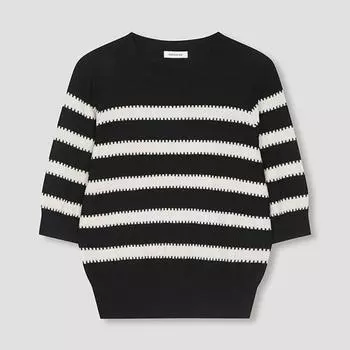 She S miSS Полосатый трикотажный топ SSkpon31090 Bk blacks/55