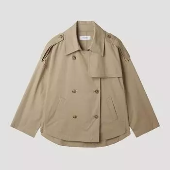 [She S miSS] Полупальто из хлопковой смеси Swwbyp12050 Be beige/55