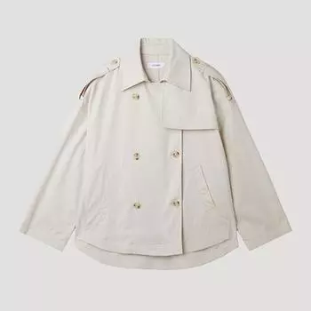 [She S miSS] Полупальто из хлопковой смеси Swwbyp12050 Cr creamy/55