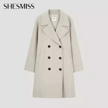 She S miss полупальто ручной работы из смеси шерсти Swhcto41040 Ot oatmeal/55