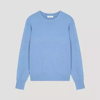 [She S miSS] Повседневный вязаный свитер с круглым вырезом SSkpoo12510 Bl Blue/55