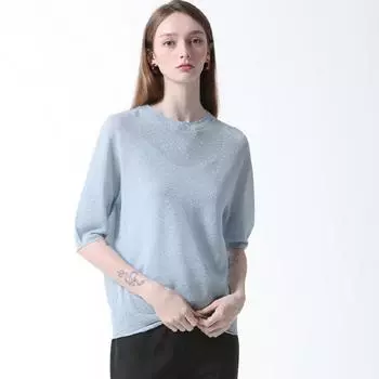 She S miSS Премиум цельная одежда металлическая круглая вязка цена 198 000 вон Light blue (LL)/55