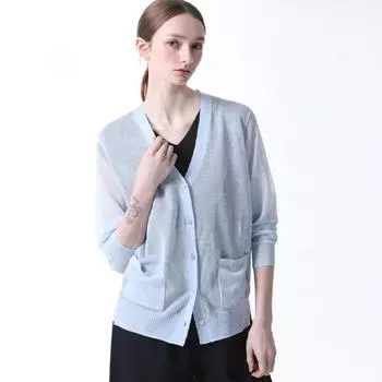 She S miSS Прозрачный Карман Вязаный Кардиган Цена 158 000 Вон Light blue (LL)/55