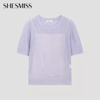 She S miSS Прозрачный свитер с круглым вырезом, трикотаж SSkpoo21130 Lv light violet/55