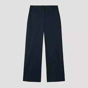 She S miss Прямые хлопковые брюки SwwSlp11030 Dn DARK NAVY/55