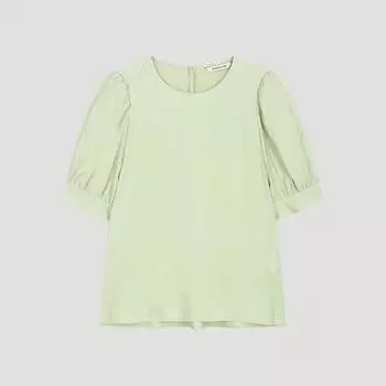 She S miss Puff Круглая блузка с вырезом Swwblo22510 Ln Light green/55