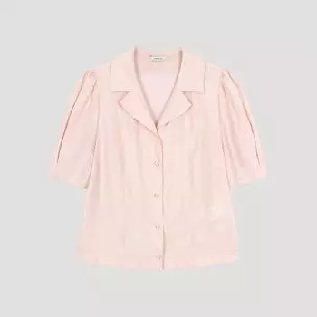She S miSS Puff Open Collar blouSe Swwblo22120 Lp light pink/66