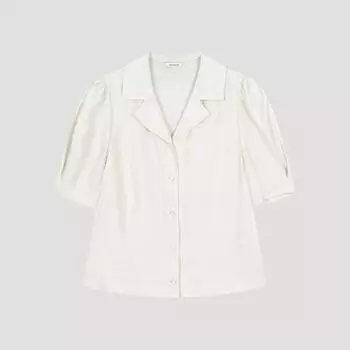 She S miss Puff Блузка с открытым воротником Swwblo22120 Cr creamy/77