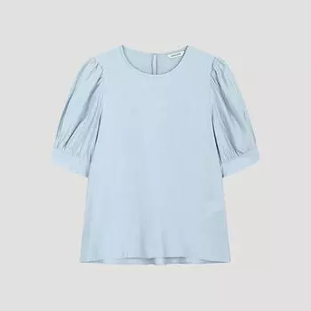 She S miSS Puff Round Neck BlouSe SwwBlo22510 Bl Blue/55