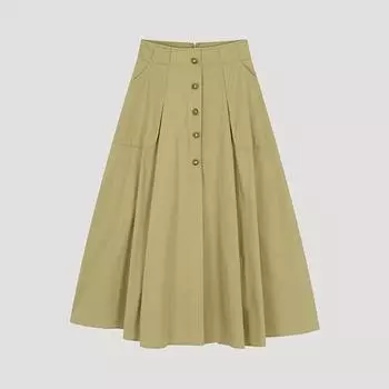 She S miss расклешенная юбка на пуговицах SwwSko21070 Be beige/55