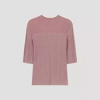 She S misS ребристый свитер с полуворотом и полурукавами SSkpoo32060 Pink/55