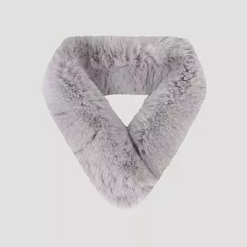 [She S miSS] Rex Fur Muffler Saaffo42010 Lg light gray/00