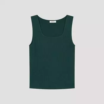 She S miss Rib Scoop Neck без рукавов Трикотаж SSkpoo22580 De DARK GREEN/55