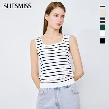 She S miSS Rib Scoop Neck SleeveleSS Knit SSkpoo22580 blacks/55