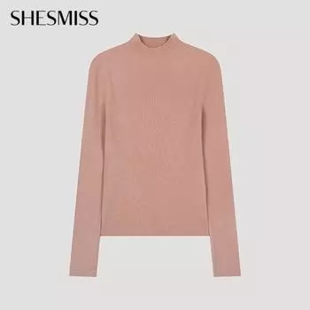 She S miSS Вязаный пуловер с ребристым воротником SSkpoo42790 Pi Pink/55