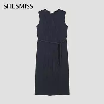 She S miSS Ribbed SleeveleSS Knit dreSS SSkopo22020 Dn DARK NAVY/55