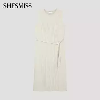 She S miSS Ribbed SleeveleSS Knit dreSS SSkopo22020 Lk light khaki/55