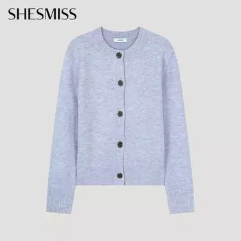 She S miSS Round Neck Button Knit Cardigan SSkcdo42520 Lv light violet/55