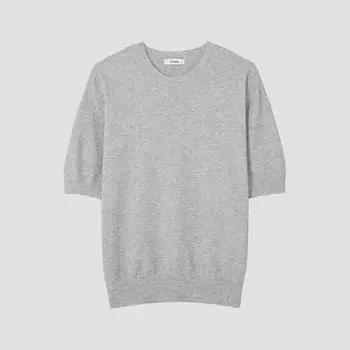 She S miSS Round Neck Half Sleeve Knit SSkpop12600 Lg light gray/55