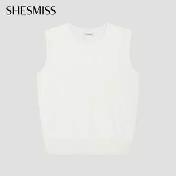 She S miSS Round Neck SleeveleSS Knit SSkpoo22060 Iv Ivory/55