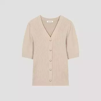 She S miss рукав цвет V вырез вязать SSkpoo21040 Be beige/55