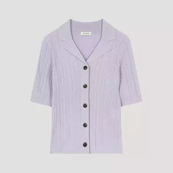 She S miSS See Through Open Collar Cardigan SSkpoo21080 Lv light violet/55