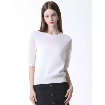 She S miSS See Through Sleeve Knit Top Order Price 118 000 Won ivory (IV)/55