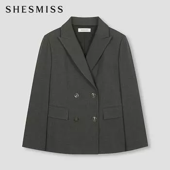 She S miSS шерстяная смесовая двойная куртка SwSjkn41060 Мб melange brown/55