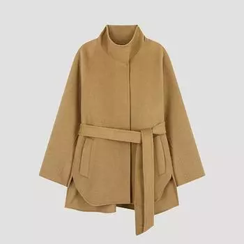 She S miSS шерстяная смесовая куртка с поясом ручной работы Swhjko42130 Ca Camel/55