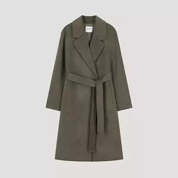 She S miSS шерстяное пальто ручной работы с поясом Swhcto42120 blacks/55