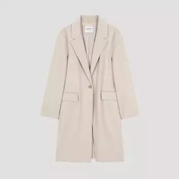 She S miss шерстяное пальто ручной работы на одной пуговице Swhcto42010 Ot oatmeal/55