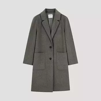 She S miSS шерстяное пальто ручной работы Swhcto41010 Mg MELANGE GRAY/77