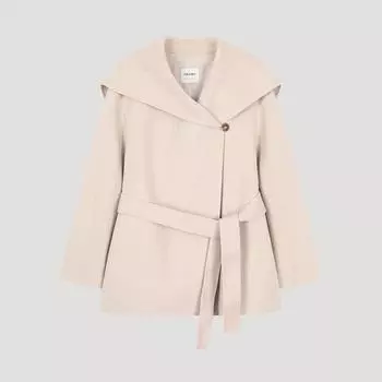 She S miSS шерстяное пальто с воротником-шалью ручной работы Swhjko42090 Lp light pink/55