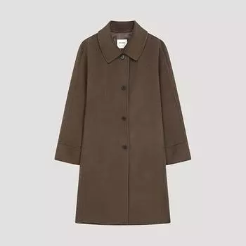 She S miss Шерстяное пальто с кашемиром ручной работы Swhcto41070 Br Braun/55