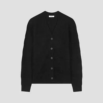 She S miSS шерстяной кардиган с V-образным вырезом SSkcdo41080 Bk blacks/55