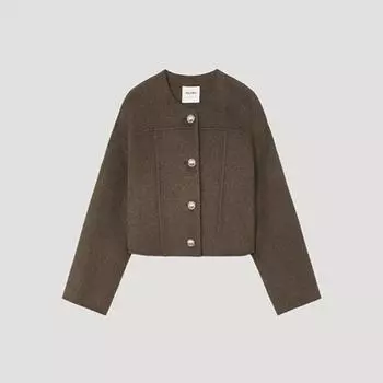 She S miss шерстяной кашемировый жакет ручной работы Swhjko41020 Br Braun/55