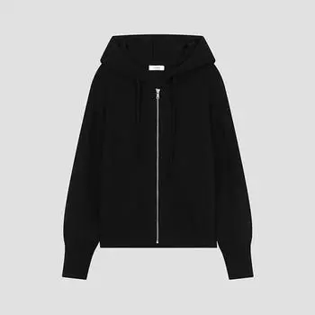 She S miSS шерстяной трикотажный кардиган с капюшоном на молнии SSkcdo42640 Bk blacks/55