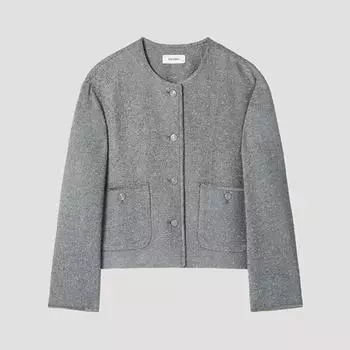 She S miSS шерстяной твидовый пиджак Swwjkp11050 Gr Grey/55
