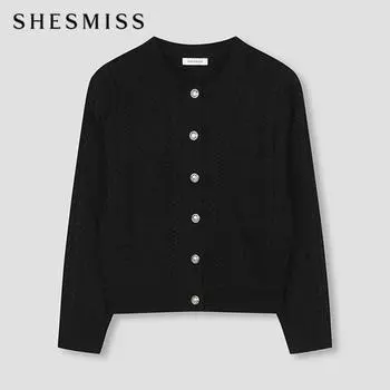 She S miSS шерстяной вязаный кардиган SSkcdn41030 Bk blacks/55
