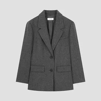 She S miSS шерстяной жакет в клетку Swwjko42060 Mg MELANGE GRAY/55