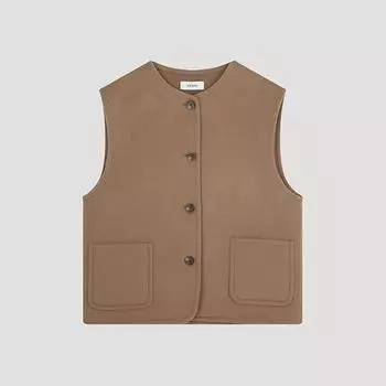 She S miss шерстяной жилет с круглым вырезом ручной работы Swhvto42030 Ca Camel/55