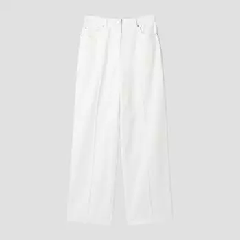 [She S miSS] Широкие джинсовые брюки из хлопковой смеси SwwSlp21060 Wh white/44