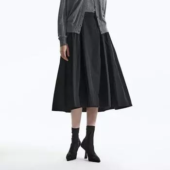 She S miSS Shirring A Line Skirt SwwSkn31050 khaki beige/55