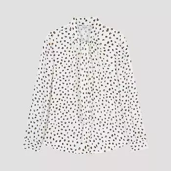 Она мисс блузка с завязками на шее и сборками Swwblo42010 Ow off-white/55