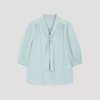 She S Miss Shirring Tie Neck BlouSe Swwblo22540 Mi minted/55