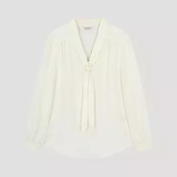 She S miSS Shirring Tie Neck blouSe Swwblo32010 Iv Ivory/55