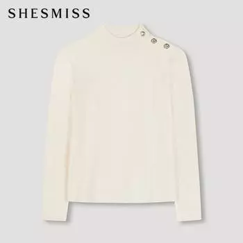She S miSS Side Button Knit SSkpon41010 Iv Ivory/55