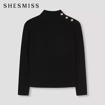 She S miSS Side Button Knit SSkpon41010 Bk blacks/55