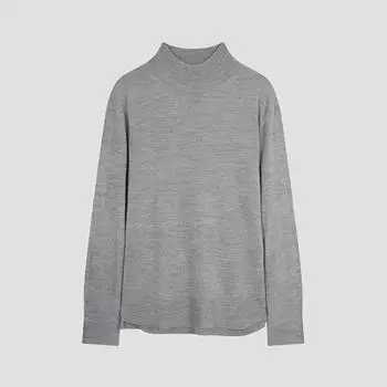 She S miSS Side Rib Mock Neck Knit SSkpoo42630 Lg light gray/55