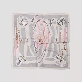 She S miSS Sketch Square Scarf SSaSfn32010 Lp light pink/00